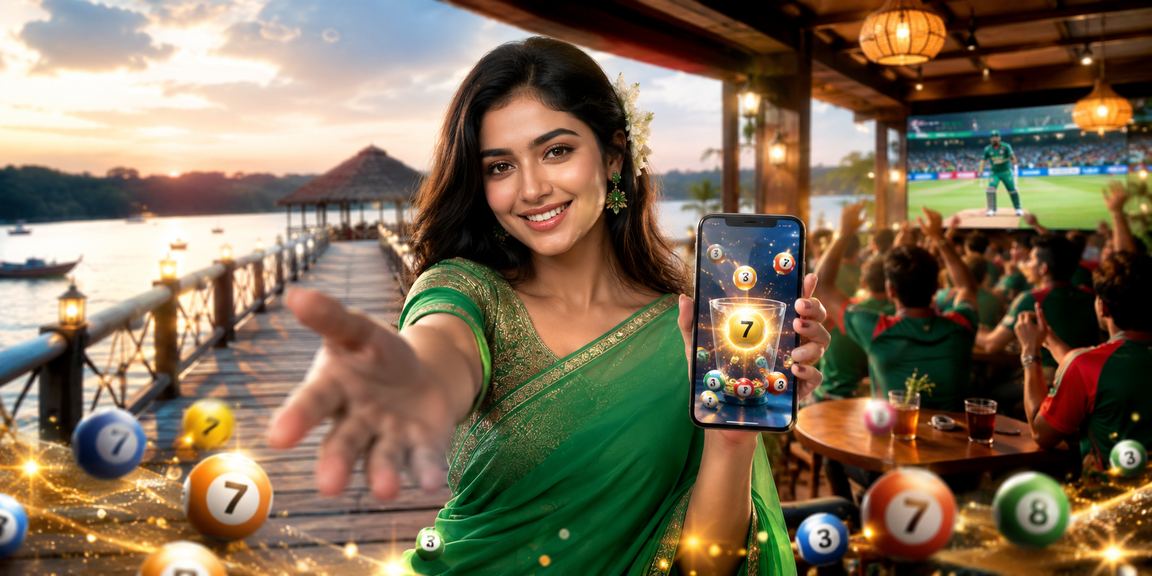 বান্দরবানে ক্রিকেট বেটিং শাড়ি পরিধানে