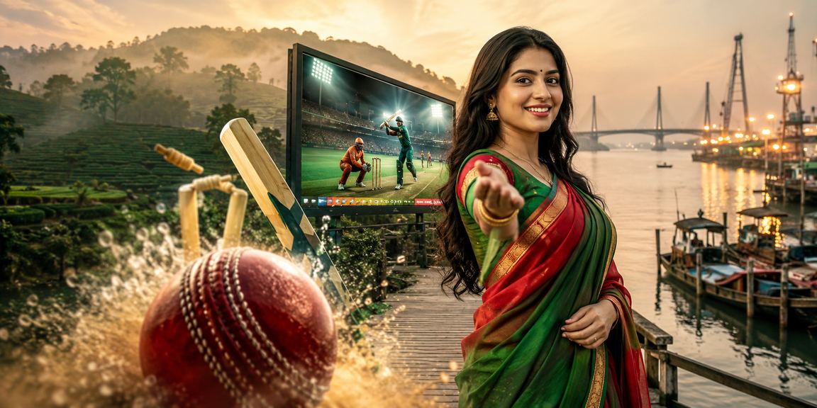 নারায়ণগঞ্জের চা বাগানে ক্রিকেট বেটিং উপভোগরত ব্যবহারকারী
